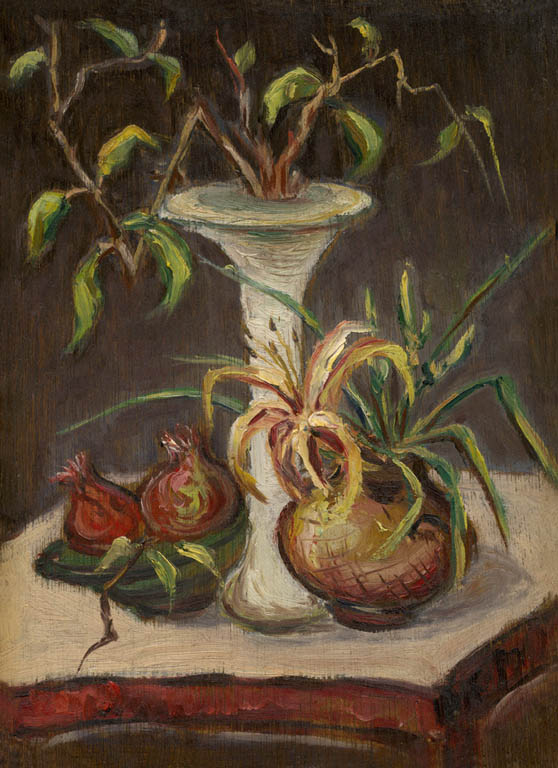 〈花瓶與石榴〉藝術微噴版畫